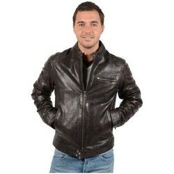 Blouson Daytona Blouson cuir en agneau ref_day32228 Marron