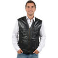 Gilet Pallas Cuir Gilet en cuir agneau ref 23688 noir