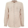 Chemise Guess Chemise Homme en Lin/Coton Beige