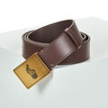 Ceintures sur Grenoble : Ceinture Polo Ralph Lauren PP PLAQUE Marron