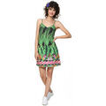 Robe Desigual Robe femme Annette noir/vert 19SWVK28
