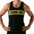 T-shirt Code 22 D&eacute;bardeur Wide Stripe Code22 Noir