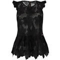 Polo Guess Top Dentelle Femme Noemi Noir SDS W73H78 Grenoble