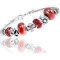 Bracelets Sc Crystal B1144-ROUGE Argent&eacute; Grenoble