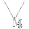 Collier Sc Crystal B1498-M Argent&eacute;