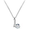 Collier Sc Crystal B1498-L Argent&eacute; Grenoble