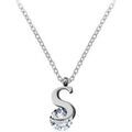 Collier Sc Crystal B1498-S Argent&eacute; Grenoble