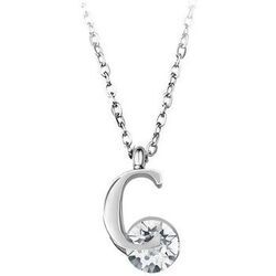 Collier Sc Crystal B1498-C Argent&eacute;