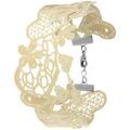 Bracelets Sc Crystal B1410-BEIGE Argent&eacute;