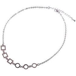 Collier Sc Crystal SN004 Argent&eacute;