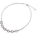 Collier Sc Crystal SN004 Argent&eacute;