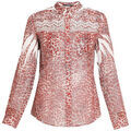 Chemise Guess Chemise Clouis dentelle et imprim&eacute; rose W74H96 Rose
