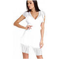 Robe Guess Robe Dentelle Femme Angelica W83k66 Blanc