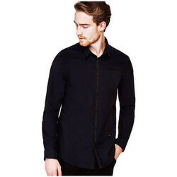 Chemise Guess Chemise Flow Jacquart Bleu Nuit M81H37