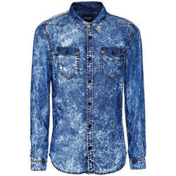 Chemise Guess Chemise Homme Denim Truckee Ls Shirt Bleu