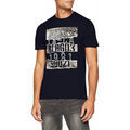 Polo Guess T-Shirt Homme M83I18 RIPPED Bleu Marine
