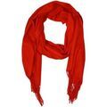 Echarpe Kebello Echarpe uni en Laine F, Rouge