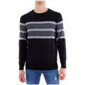 Gilet Guess Pull Homme M83R38 Noir Logo Bande Central