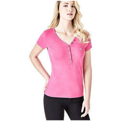 Polo Guess T-Shirt Serafino Rose Fushia W82P24