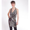 Robe courte Yours Paris LOLA Argent&eacute;
