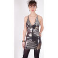 Robe courte Yours Paris CAMILLE Argent&eacute;