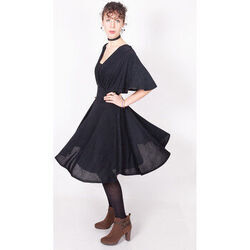 Robe courte Yours Paris L&Eacute;ONIE Noir