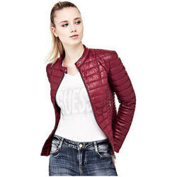 Veste Guess Veste Femme Effet Matelass&eacute; Vona Rouge Bordeaux Rouge