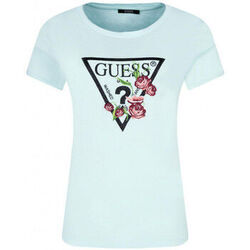 Polo Guess T-Shirt femme Foliage bleu