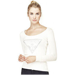 Pull Guess Pull Femme Star Blanc
