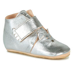 Chaussons enfant Easy Peasy KINY CHAT Argent&eacute;