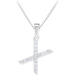 Collier Sc Crystal B1904-X Argent&eacute;