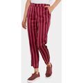 Pantalons sur Grenoble : Pantalon Kebello Pantalon ample &agrave; rayures F, Rouge Rouge
