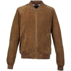 Blouson Oakwood Bombers en cuir Robbie ref_48666 Cognac