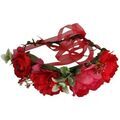 Chapeau Chapeau-Tendance Chapeau couronne de fleurs serre t&ecirc;te Rouge Grenoble
