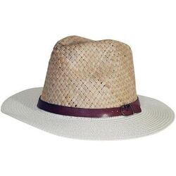 Chapeau Chapeau-Tendance Chapeau f&eacute;dora bi mati&eacute;re Beige