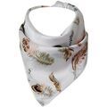 Echarpe Chapeau-Tendance Foulard polysatin motif plumes