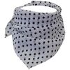 Echarpe Chapeau-Tendance Petit Foulard parsem&eacute; de pois Blanc