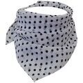 Echarpe Chapeau-Tendance Petit Foulard parsem&eacute; de pois Blanc
