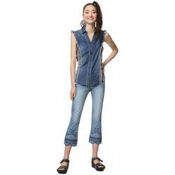 Chemise Desigual Chemise 19SWCD03 Naha denim bleu