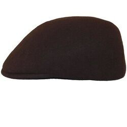 Casquette Chapeau-Tendance Casquette bomb&eacute;e 100% laine T55 Marron
