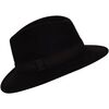 Chapeau Chapeau-Tendance Chapeau f&eacute;dora 100% laine IDRO T56 Marron