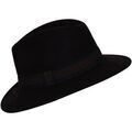 Chapeau Chapeau-Tendance Chapeau f&eacute;dora 100% laine IDRO T56 Marron