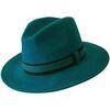 Chapeau Chapeau-Tendance Chapeau f&eacute;dora 100% laine IDRO T59 Bleu
