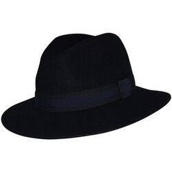 Chapeau Chapeau-Tendance Chapeau f&eacute;dora 100% laine IDRO T56 Bleu