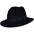Chapeau Chapeau-Tendance Chapeau f&eacute;dora 100% laine IDRO T56 Bleu