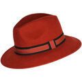 Chapeau Chapeau-Tendance Chapeau f&eacute;dora 100% laine MAJEUR T56 Rouge