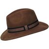 Chapeau Chapeau-Tendance Chapeau f&eacute;dora 100% laine MAJEUR T59 Marron