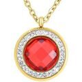 Collier Sc Boh&egrave;me B2126-ROUGE Dor&eacute;