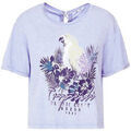 Polo Guess T-Shirt effet d&eacute;lav&eacute; Femme W82I17 Tropicali Bleu Bleu