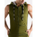 Veste Code 22 Veste &agrave; capuche sans manches Thrust Code22 Vert